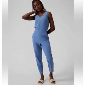Athleta Brooklyn Jumpsuit NWT in Cottage Blue Size 8